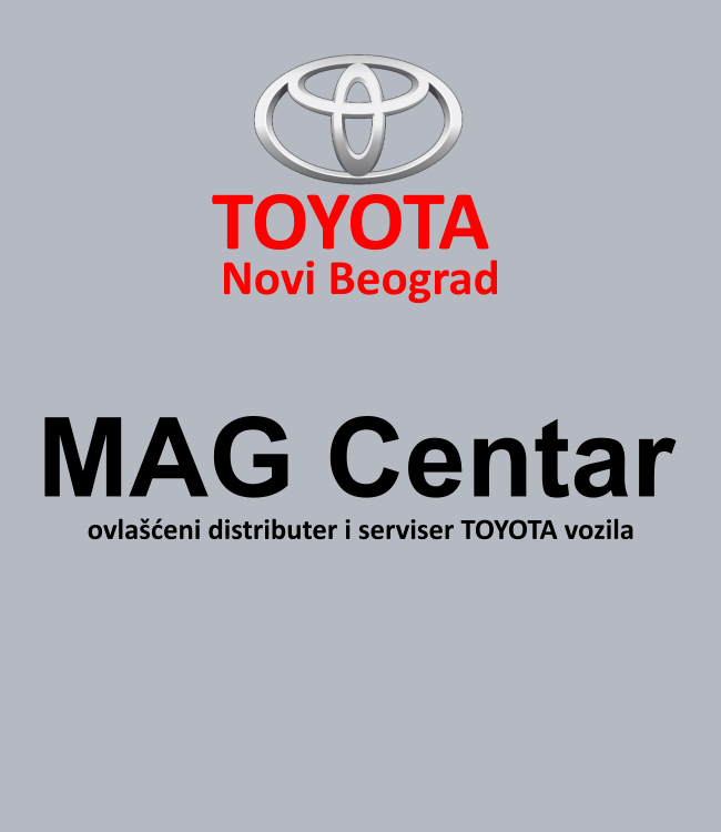 <i>MAG Centar</i>
	  <span>Firma MAG je prvi ovlašćeni diler i serviser Toyotinih vozila za Srbiju. Sa radom smo počeli od 1999.godine i od tada imamo oko 5000 zadovoljnih korisnika Toyote...   </span>